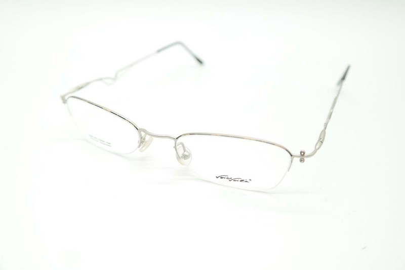 Alpina VV060 Silver Multicolored Oval Glasses Frame Eyeglasses New gallery