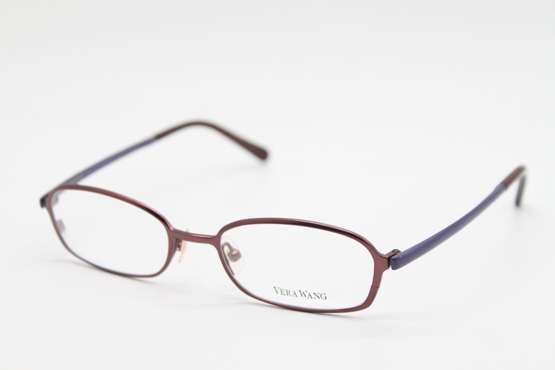 NEW VERA WANG V027 BU BURGUNDY PURPLE AUTHENTIC EYEGLASSES 48-17
