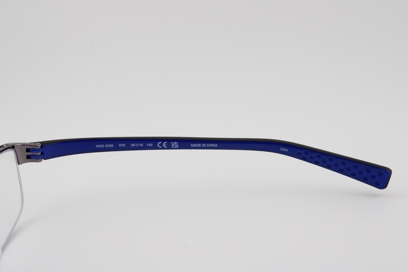 NIKE 8098 078 BRUSHED GUNMETAL EYEGLASSES FRAMES MEN 55-17-140 gallery