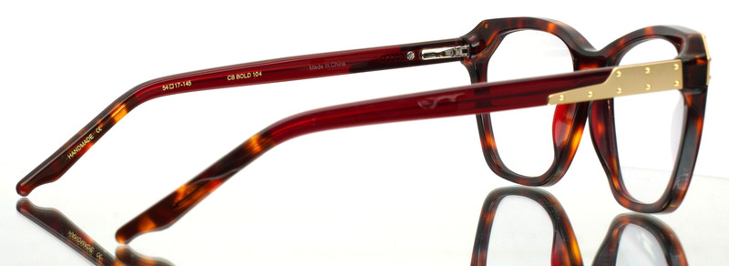 COCO AND BREEZY Bold 104 Warm Tortoise Womens Eyeglasses 54-17-145 B:43 A gallery
