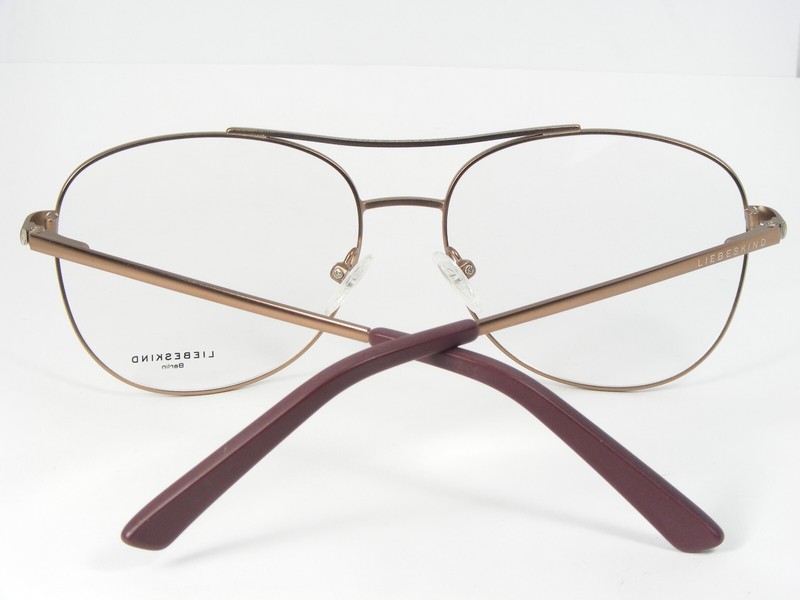 LIEBESKIND BERLIN 11024 980 LIGHT BROWN / SILVER EYEGLASSES 56-15-135mm Germany gallery