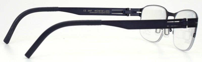 OVVO OPTICS 3907 655C Navy Unisex Kids Rectangle Eyeglasses 49-18-140 B:34 gallery