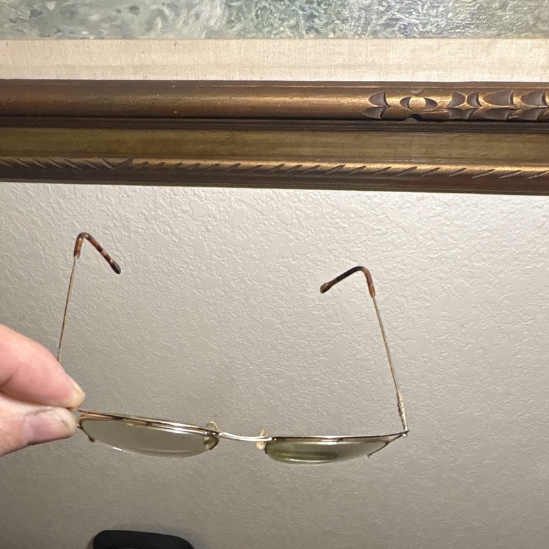 ESQ Unisex Adult Gold Solid Metal Oval Full Rim Eyeglass Frames gallery