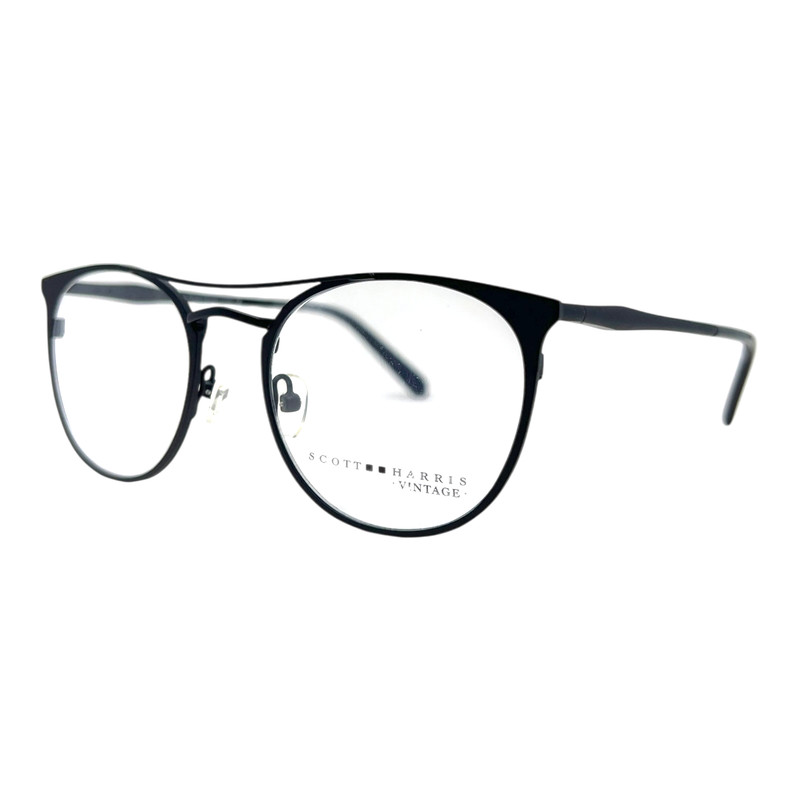 SCOTT HARRIS VINTAGE – V-39 C2 49/19/142 – BLACK – NEW Authentic EYEGLASSES