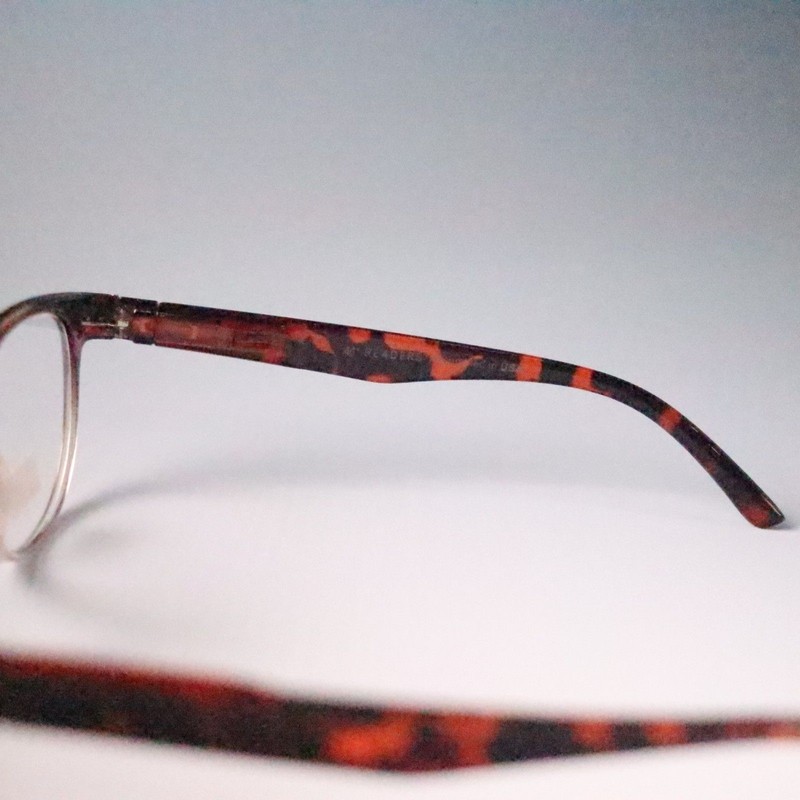 M Readers red Tortoise +1.25 49-21 137 full frame classic eyeglasses readers N15 gallery