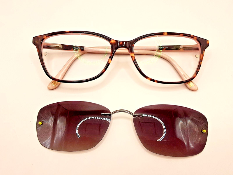 CAFE’ 3214 Color #2 Brown Tortoise/Pink, Full Rim,Magnetic Shade 53-16-140 16/F5