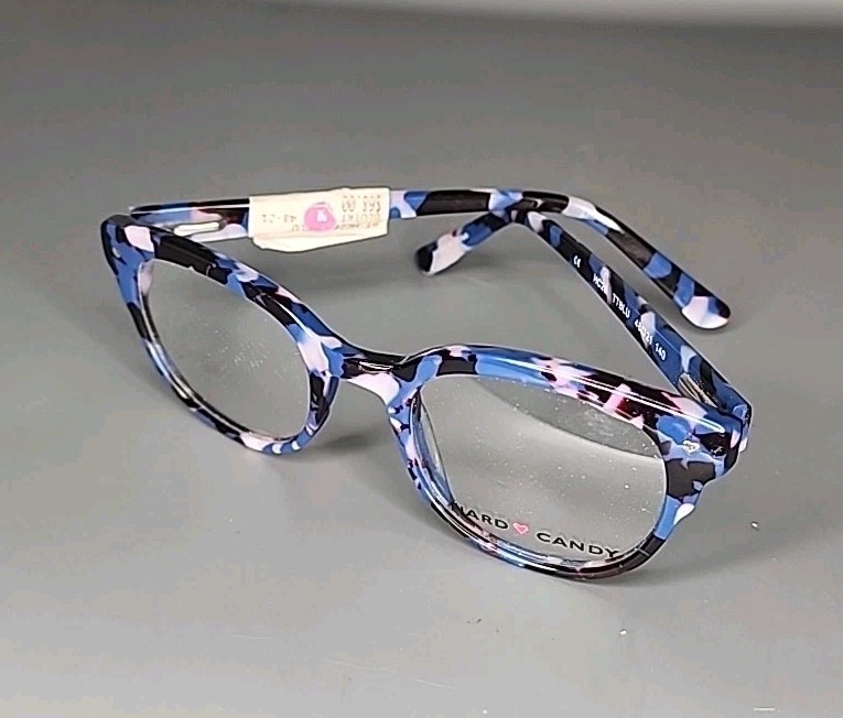 Hard Candy HC26 TTBLU Blue Tortoise Full Rim Eyeglass Frame 48/21/140