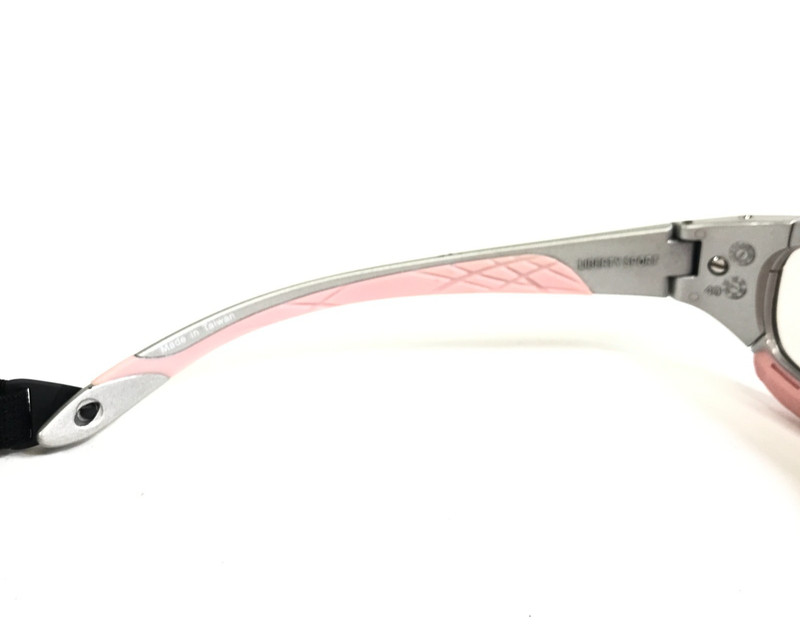 Rec Specs Athletic Goggles Frames SLAM #423 Matte Silver Pink Wrap 49-17-135 gallery