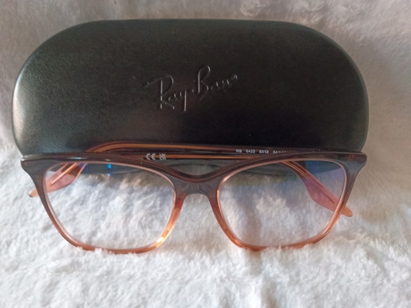 NEW RAY-BAN RB 5422 8312 CLEAR BROWN FADE AUTHENTIC EYEGLASSES 54-16