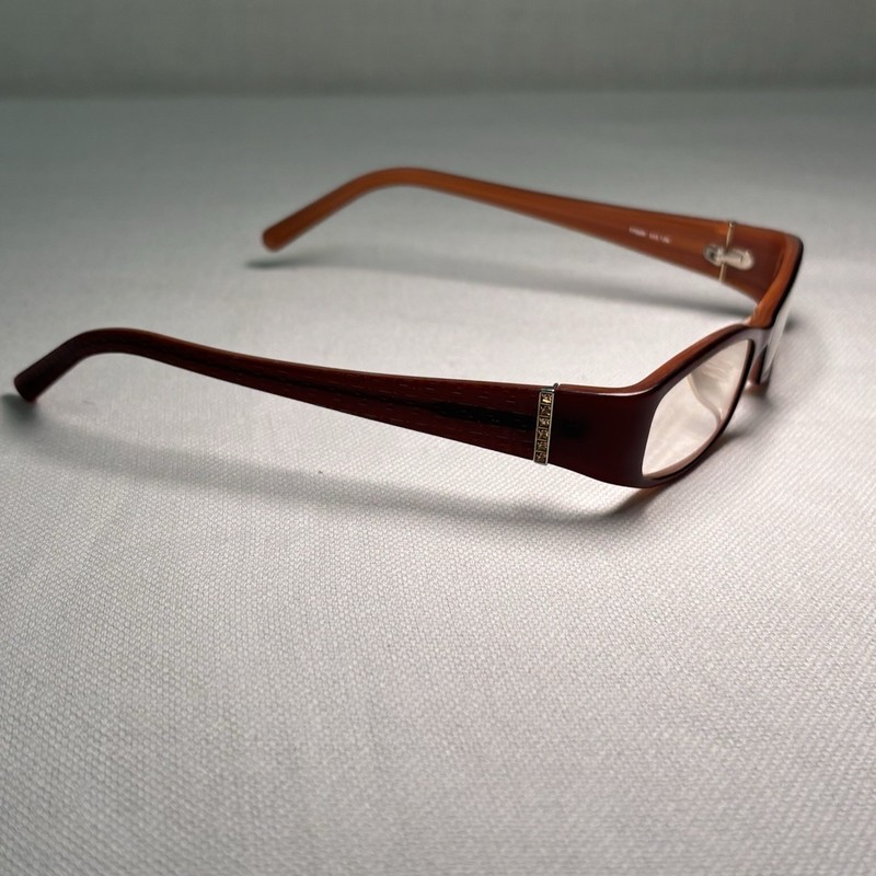 Vintage Fendi F720r 613 Women's Burgundy Red Signature FRAMES ONLY 49-17-135 gallery