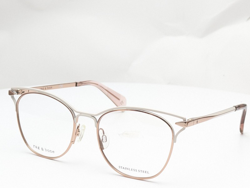 Rag & Bone RNB 3019 BQB Rose Gold Cream Women's Eyeglasses Frames 51-18-140 gallery