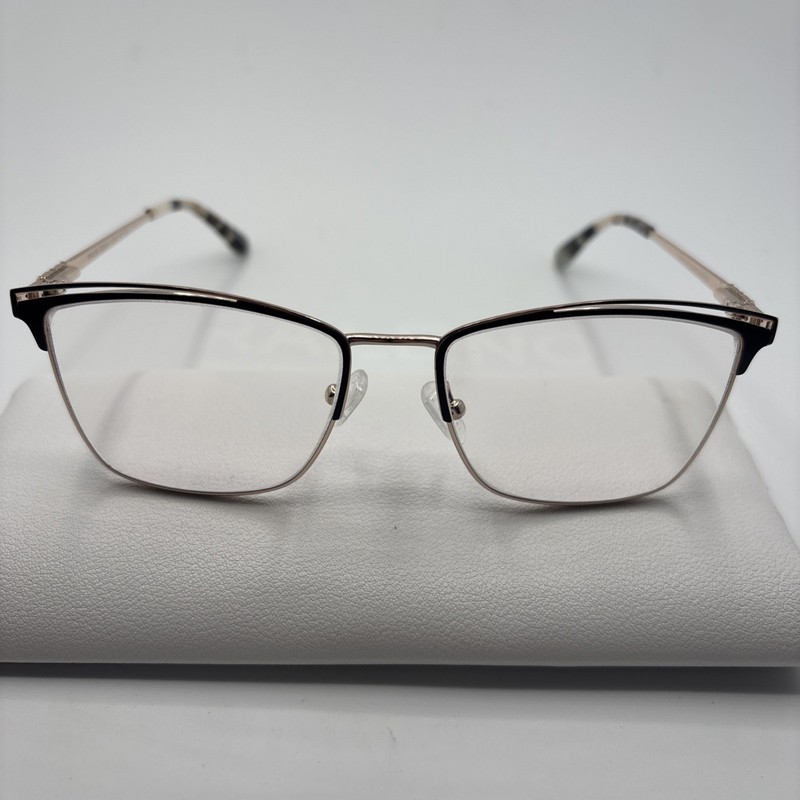 Marie Claire Women’s 6346 Black/Gold Eyeglasses Frames Size 54-17-140mm #C190