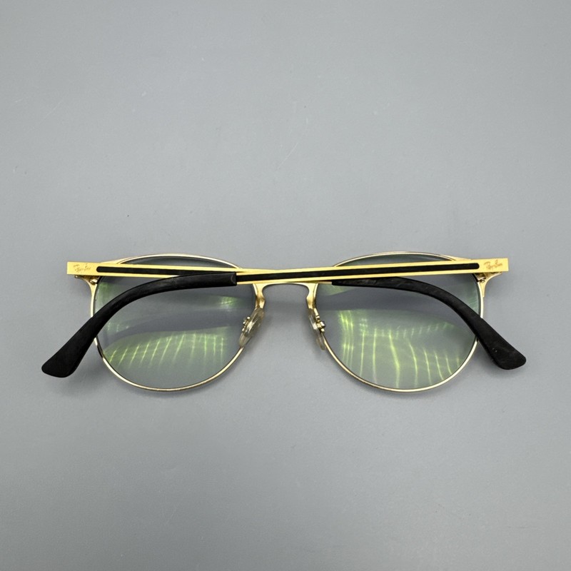 Ray-Ban Eyeglasses RB6375 2890 Round Black Gold 51-18-145 Clubmaster FRAMES ONLY gallery