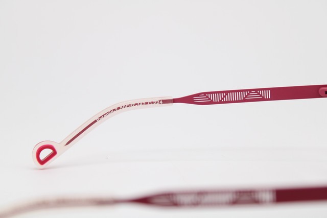 NEW BELLINGER DENMARK PYRAMID-2 C.224 BROWN HORN PINK AUTHENTIC EYEGLASSES 50-17 gallery