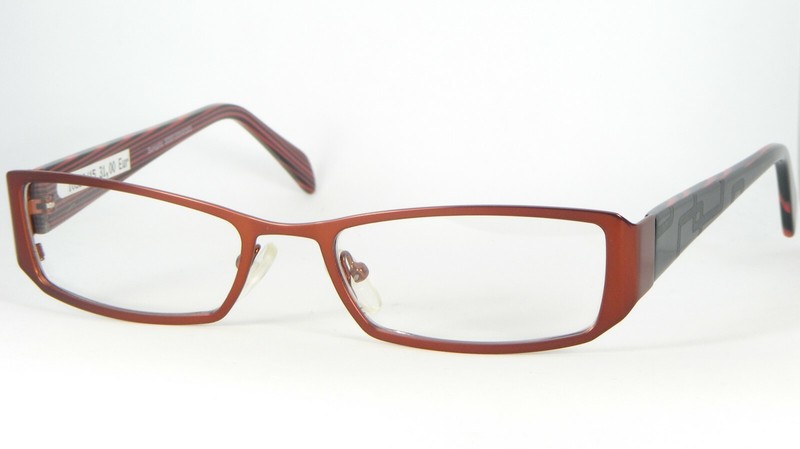 Sunoptic 474D L0607 REDDISH BROWN EYEGLASSES GLASSES METAL FRAME 53-18-135mm