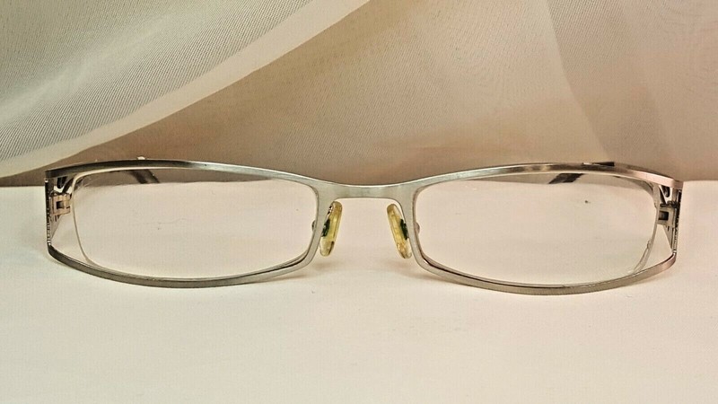 Konishi Japan Eyeglasses Silver Ks-59 Antique Silver Black 50 18 135
