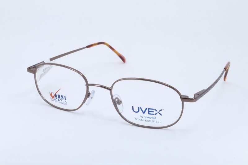 Honeywell TR301S Brown Oval Women Full Rim 52-19-140 Safety RX Frames