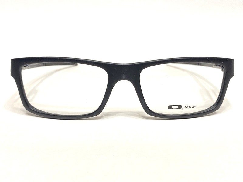 NEW Oakley Currency OX8026 0154 Men's Satin Black Eyeglasses Frames 54/17~133 gallery
