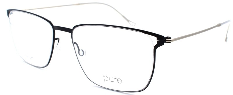 Airlock Pure P-4004 001 Men’s Eyeglasses Frames Titanium 54-17-145 Black