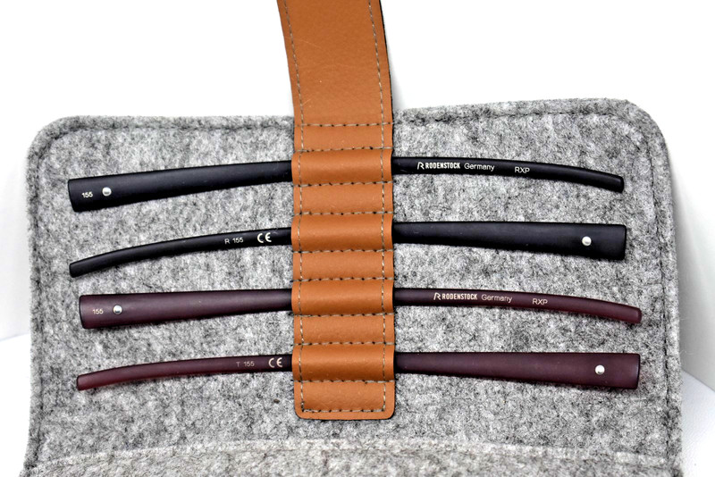 GERMANY Rodenstock Eyeglasses interchangeable Temples Burgundy GRAY RXP 8012 C gallery