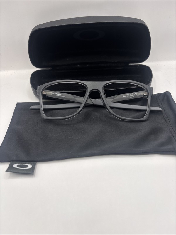 Oakley Activate Eyeglasses OX8173-1153 Glasses Satin Smoke Gray 53mm with Pouch