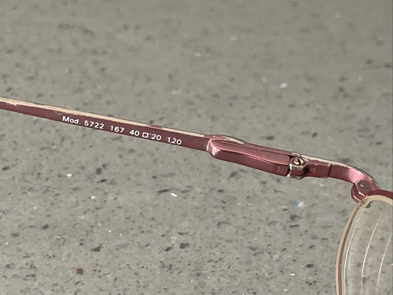 Vintage See you Metzler 5722 167 40-20-120 Oval Eyeglasses Frames ONLY Germany gallery