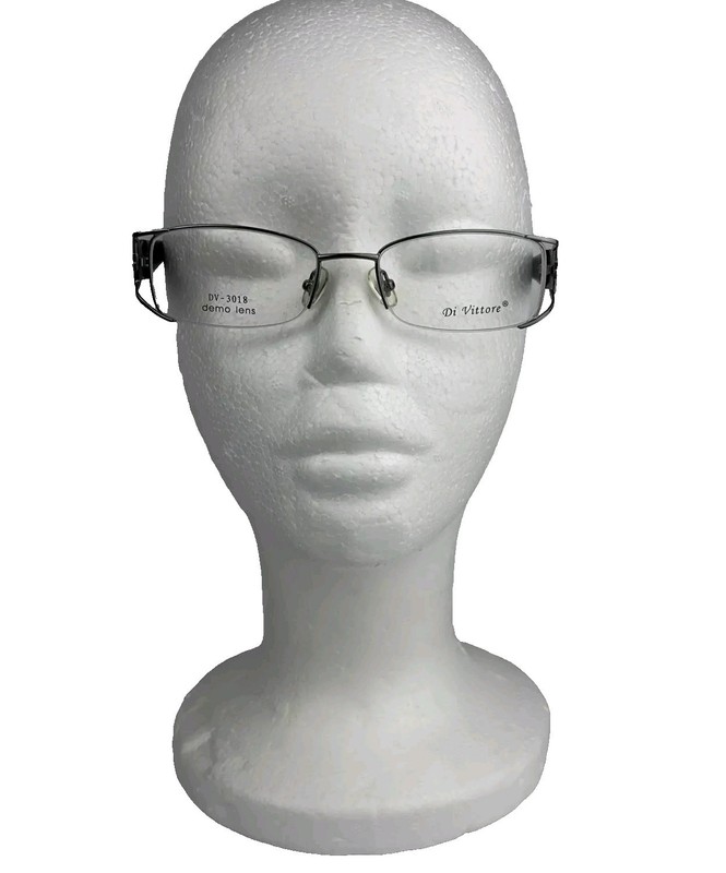 Di Vittore DV-3018 Women’s Black 50-18-138 Full Rim Eyeglass Frame New Demo Lens