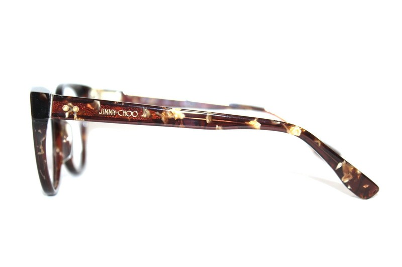 NEW AUTHENTIC JIMMY CHOO JC 145/F J3P BROWN EYEGLASSES 52-15-140 W/ CASE ITALY gallery