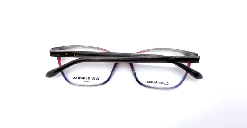 LULU GUINNESS L932 GRY B:36 MULTICOLOR AUTHENTIC FULL RIM EYEGLASSES 50-15-135 gallery