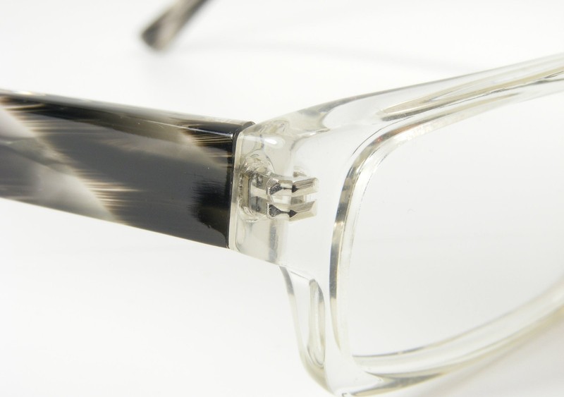 OGI HERITAGE 7146 1329 Crystal Clear Demi Grey Eyeglasses Frame 50-18-145 Japan gallery
