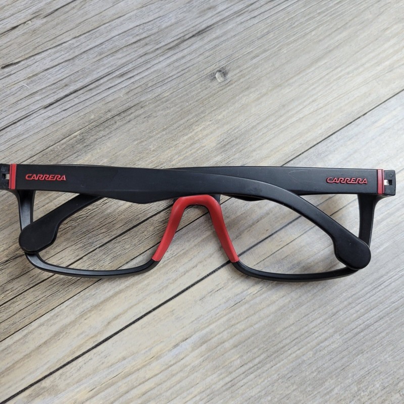 Carrera Eyeglasses 8024/L/S 003IR Matte Black Red Sport Mens 57-18-140 gallery
