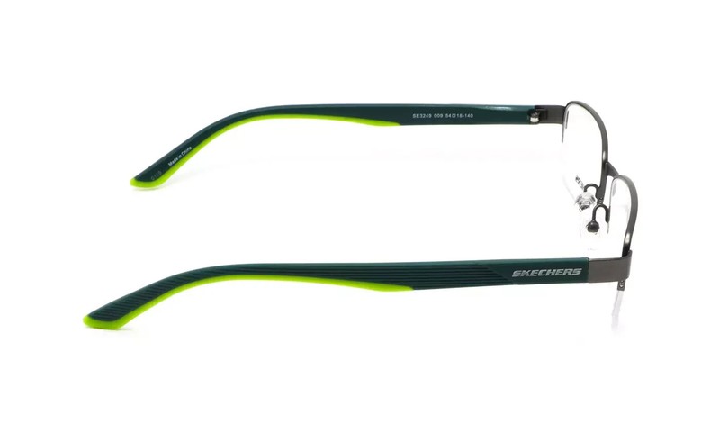 Skechers SE3249 009 Gunmetal Semi Rimless Optical Eyeglasses Frame 54-18-140 gallery