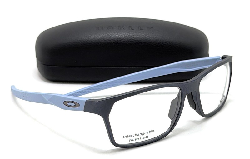 Oakley Hex Jector OX8032-0857 Matte Blue Steel Unisex Eyeglass Frames 57-17-141
