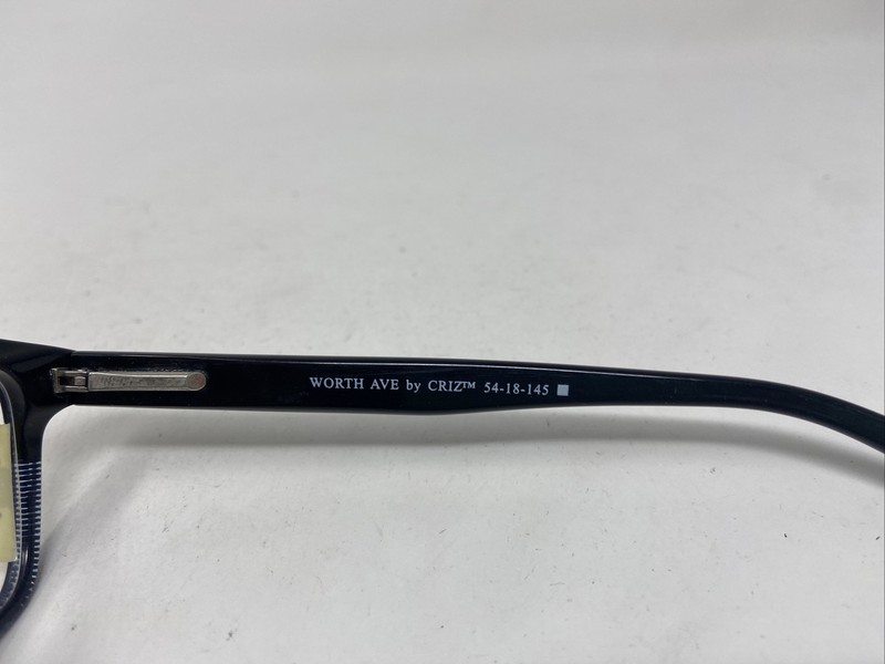 CRUZ EYEGLASSES FRAME WORTH AVE BLACK 54/18/145 FLEX HINGE EYEGLASSES :K80 gallery