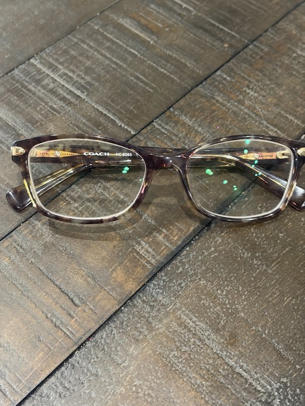 Coach Women’s Tortoise Shell Square Full Rim Plastic Eyeglasses Frames HC 6065