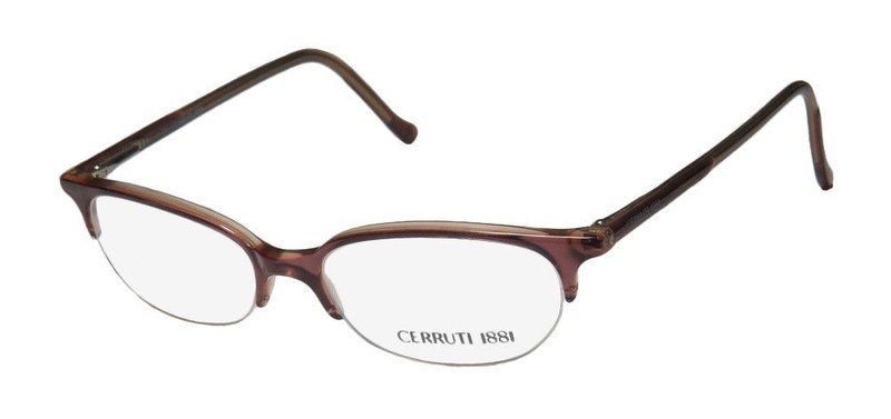 NEW CERRUTI 1881 C2203 GLASSES RETRO C HALF-RIM DESIGNER 49-16-135 PLASTIC