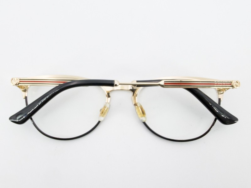 Gucci GG0134OZ Eyeglasses FRAMES 001 Gold/Black 52[]19-140 Japan M533 gallery