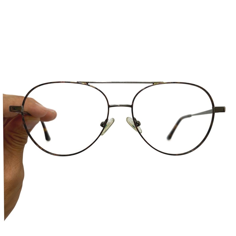 Alain Afflelou Magic Maverick MH001 Aviator Glasses Tortoise Silver 54-15-145