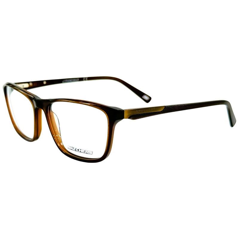Skechers SE3231 Mens Plastic Eyeglass Frame 048 Shiny Dark Brown 54-16