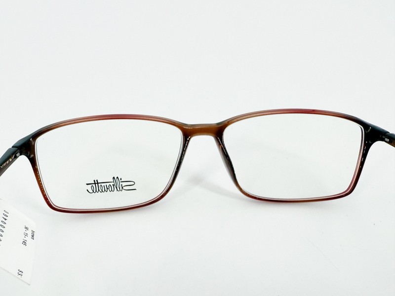 NOS Silhouette SPX 2893 Eyeglasses FRAMES 6122 Brown 56[]15-145 Clear L042 gallery