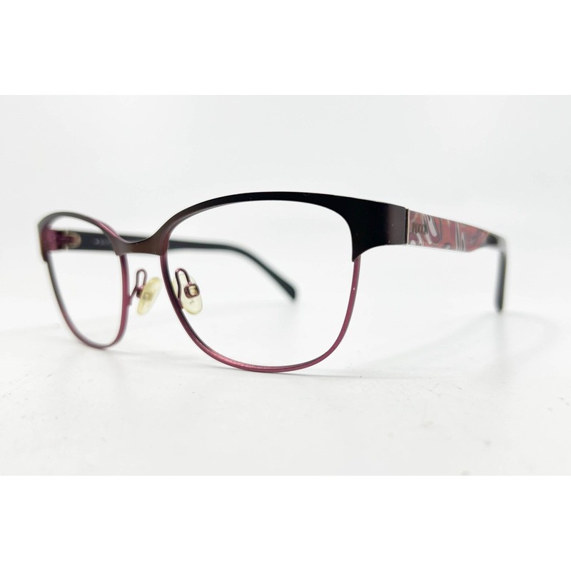 Emilio Pucci EP 5016-3 050 Womens Eyeglasses Frames Burgundy Pattern 53-16-135 gallery