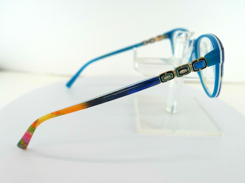 COCO SONG CV 254 (C:03) BLUE/TEAL SHERRY RED 54-17-140 EYEGLASS FRAMES gallery