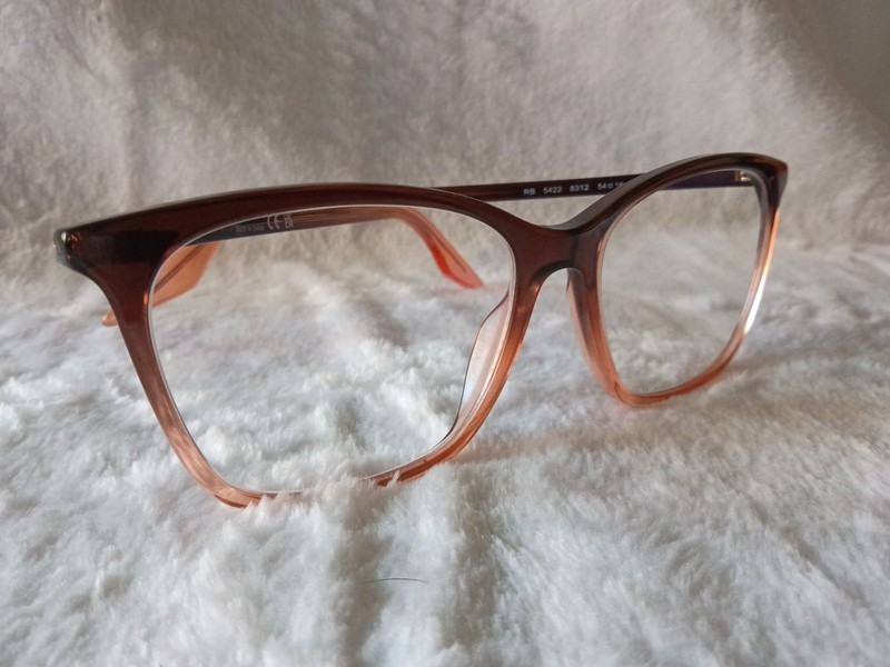 NEW RAY-BAN RB 5422 8312 CLEAR BROWN FADE AUTHENTIC EYEGLASSES 54-16 gallery