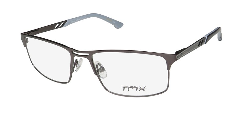 NEW TIMEX TMX FULL COURT GLASSES BLACK SQUARE 51-16-135 BK MENS METAL & PLASTIC
