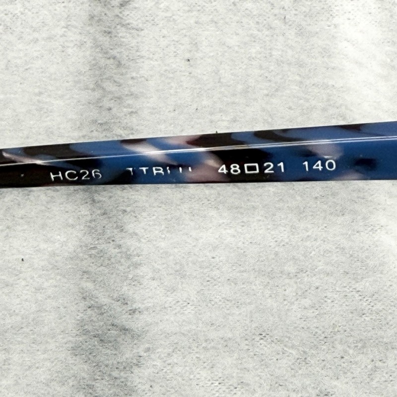 Hard Candy Eyeglasses Round HC26 TTBLU Blue Black Pink Tortoise 48-21 140 gallery