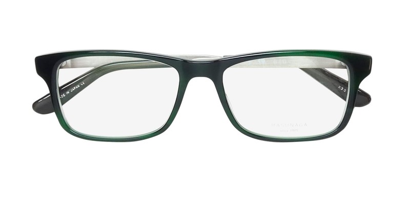 NEW MASUNAGA 040 EYEGLASS FRAME 38 RECTANGULAR 53-17-145 JAPAN FULL-RIM MENS gallery