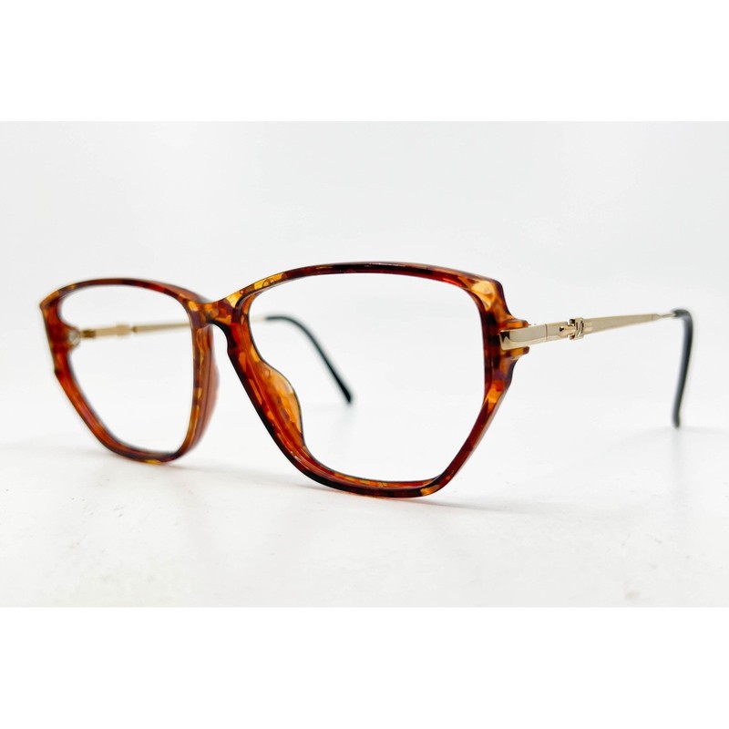 Vienna Line 1587 10 Optyl Tortoise Gold Eyeglass Frames Germany 58-12-135 Womens