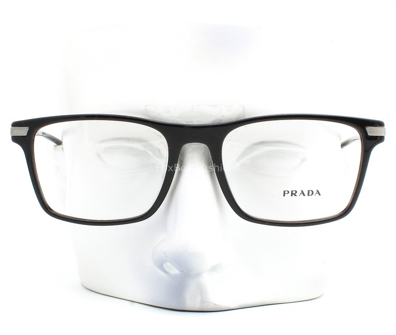 Prada VPR 01W 11F-1O1 Eyeglasses Glasses Polished Black Red Marble 54mm w/case gallery