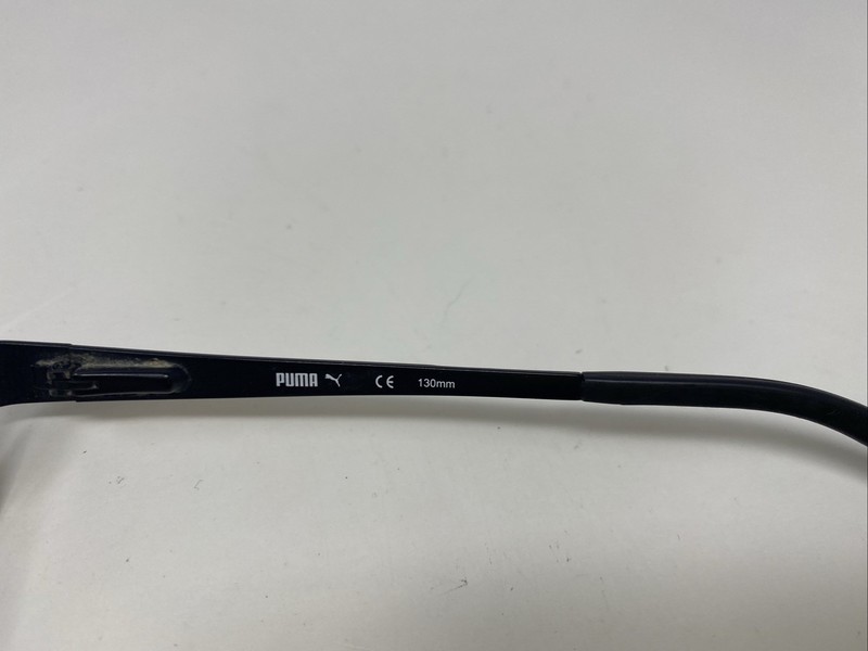Puma PU15406 BK 48-17-130 Black Metal Half Rim Eyeglasses Frame CI84 gallery