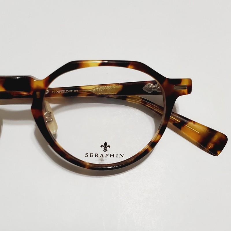 Mens Seraphin Havana Panto Designer Eyeglasses Frames 47-22-145 Handmade Japan gallery